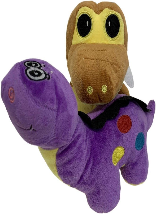 Plush Kids لعبة محشوة ناعمة للأطفال، تجمع بين الديناصور والتمساح الصغير - Image 1